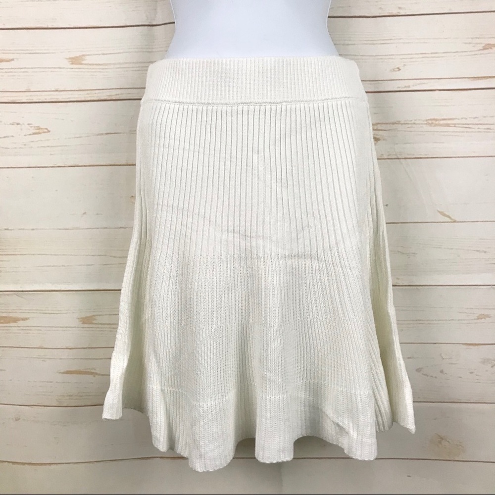 Free People Solid Gold Cream Ruffle Skirt Small NWT - Picture 5 of 14